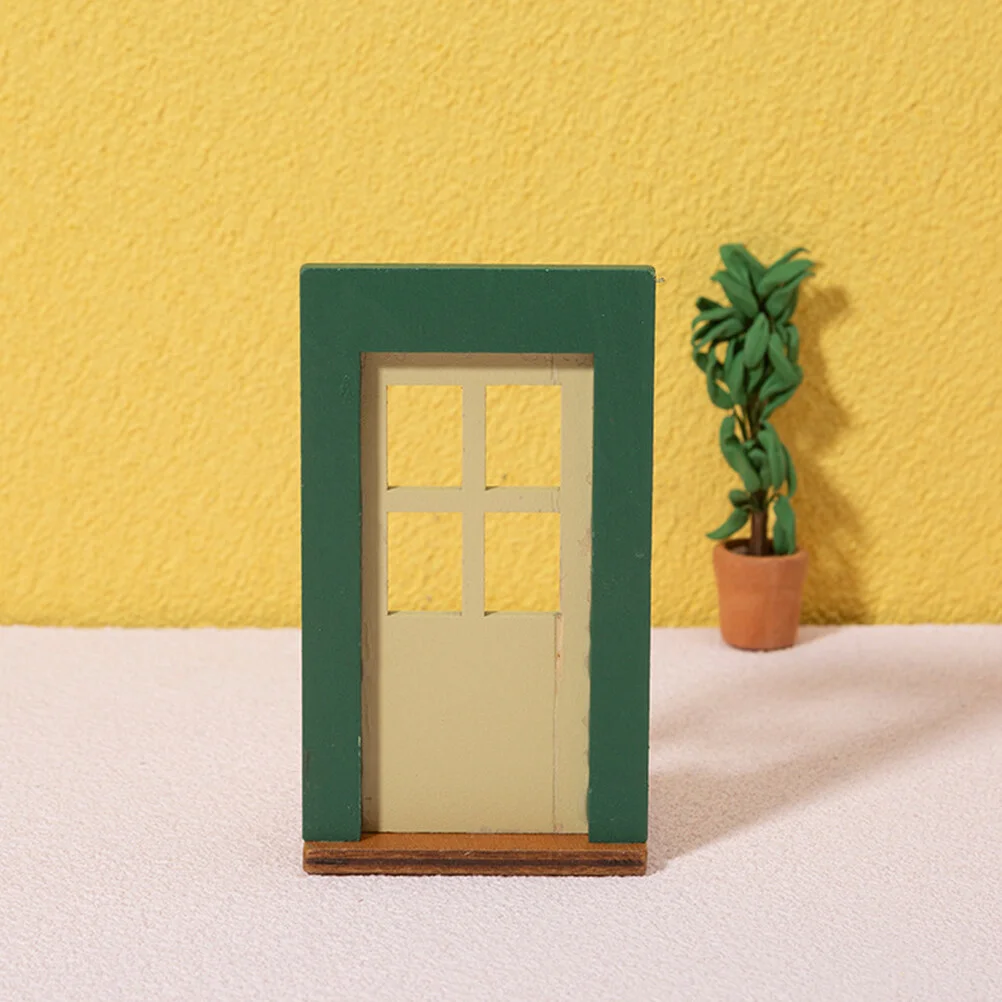 

Fairy Gate Wood Decor Tiny House Accessory Crafts Mini Door Furniture Miniature Wooden Decorative Home
