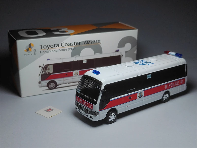 

Tiny 1/76 03 Toyota Coaster AM7250 Hong Kong Police PTU DieCast Model Car Collection Limited