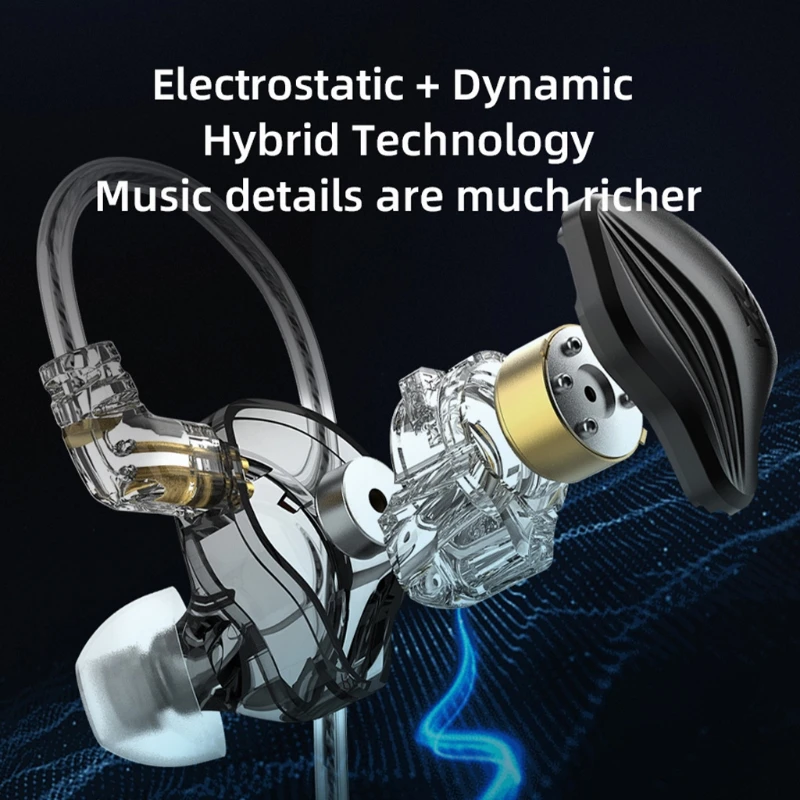 

Professional Headphones in-Ear Gaming Earphone Earplugs 1.2m Wire Universal 3.5MM/0.14in Plug Headsets Dynamic Driver