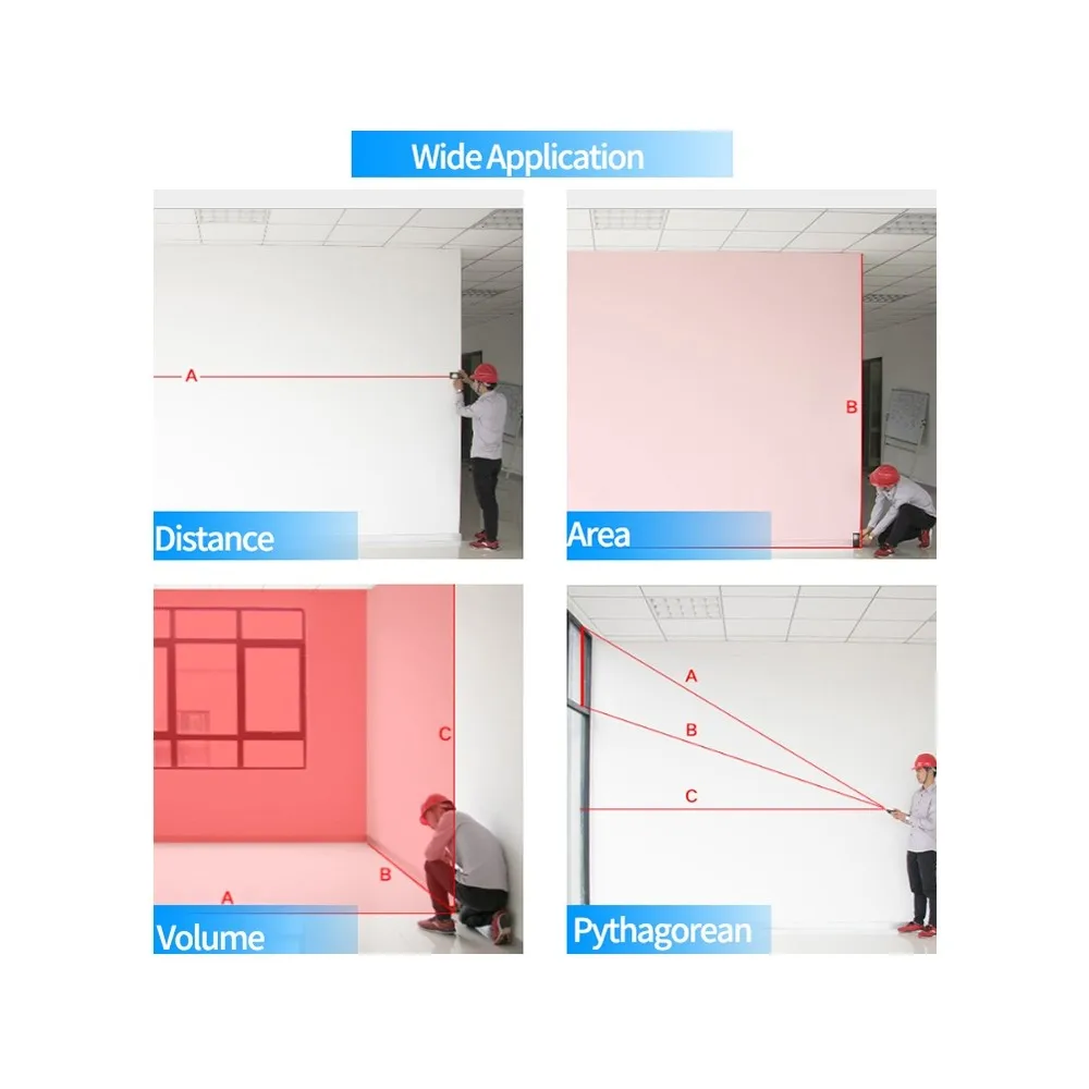 Лазер SNDWAY дальномер красный лазерный линейный электронная рулетка