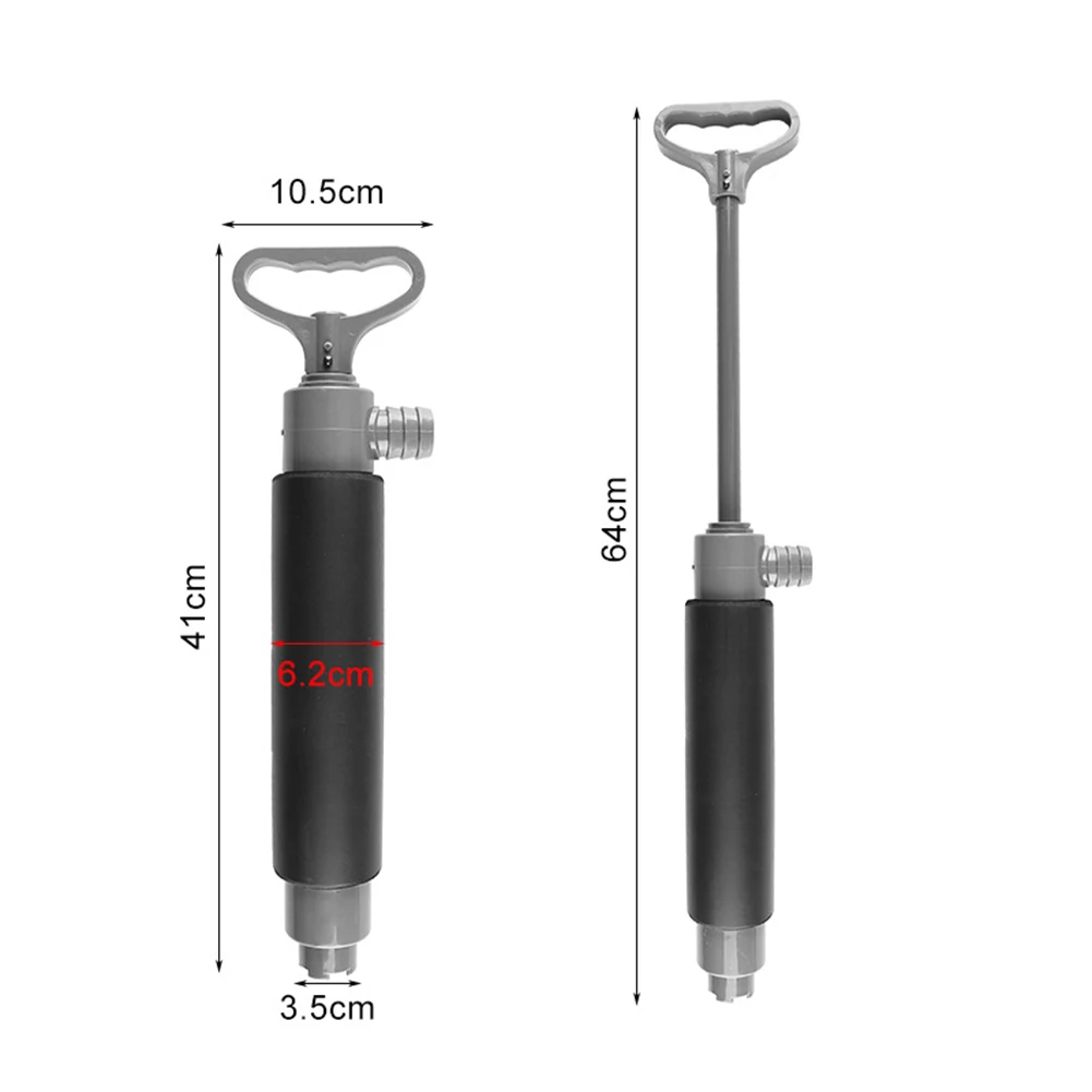 

Kayak Water Pump Bottom Pump Gray+Black Hand Sump Pump Marine Non-slip Portable Quickly W/ Adapter Tube Igh Quality
