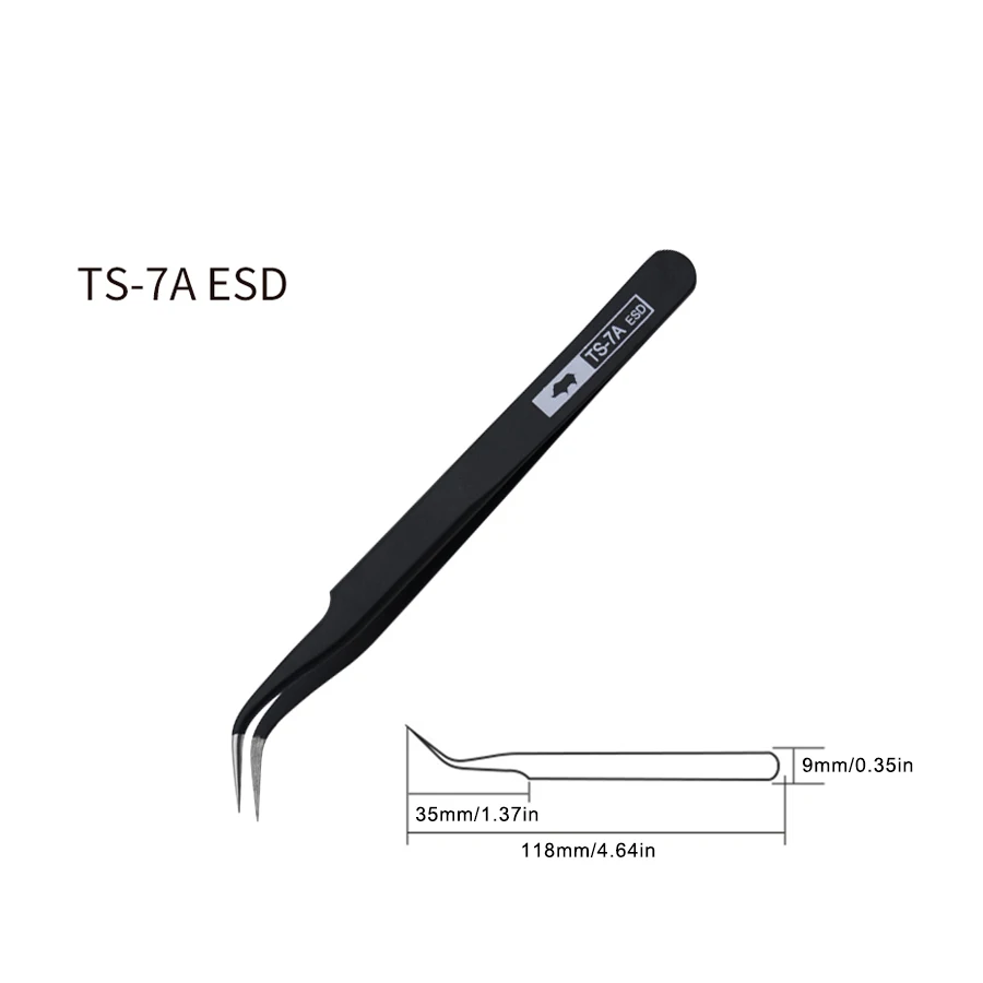 

Япония RHINO TS-00 TS-2A TS-3C TS-7A TS-SA TS-SS Пинцет серии ESD для ремонта часов и сотовых телефонов Ручные инструменты