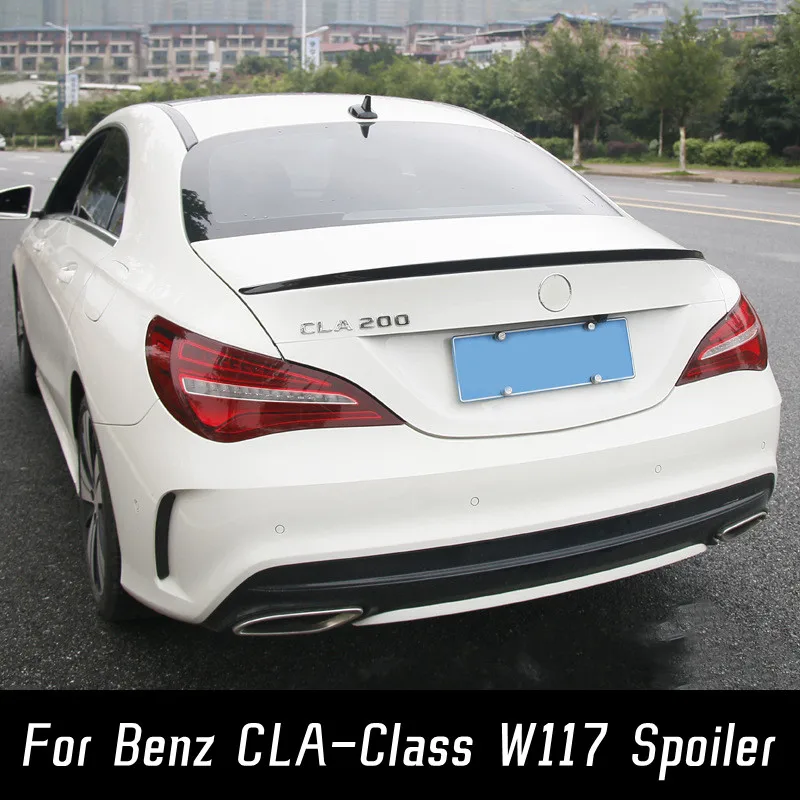 

For 2013-2016 Benz CLA-Class W117 180 200 220 250 260 Car Rear Trunk Lid Lip Body Kit Spoiler Wings Tuning Exterior Accessories