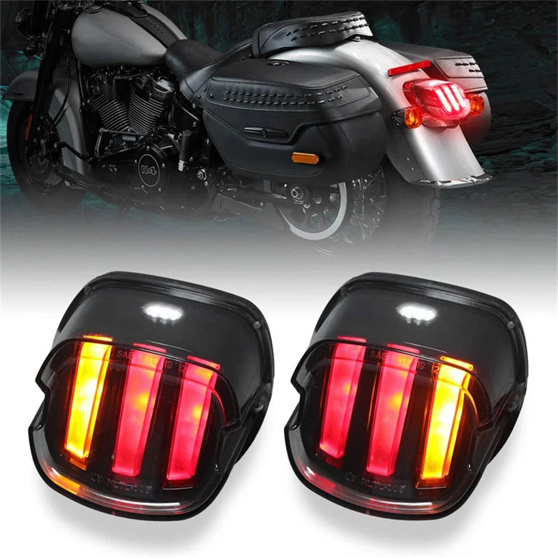 

LED Brake Tail Light Motorcycle For Harley Dyna Fat Boy FLSTF Night Train FXSTB Softail Sportster Road King Electra Glide Road