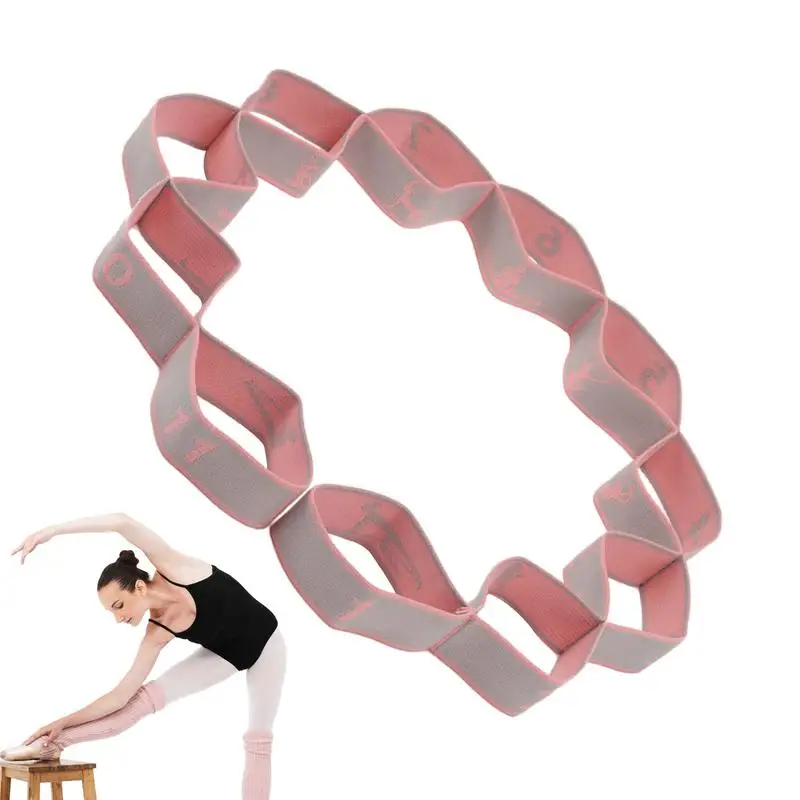 Эластичный ремень растягивающий с петлями тренировочные фитнес-ленты