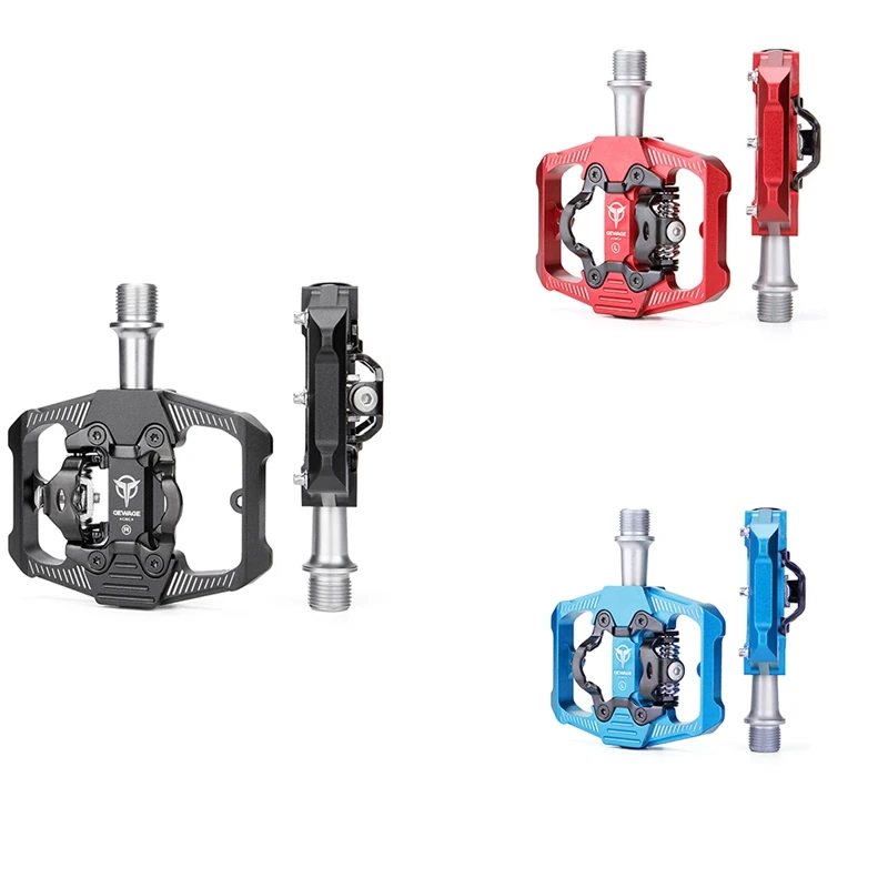

Hot 3C-Bicycle Pedal Non-Slip MTB Bike Pedals Aluminum Alloy Flat Platform For SPD Waterproof Cycling Accessories