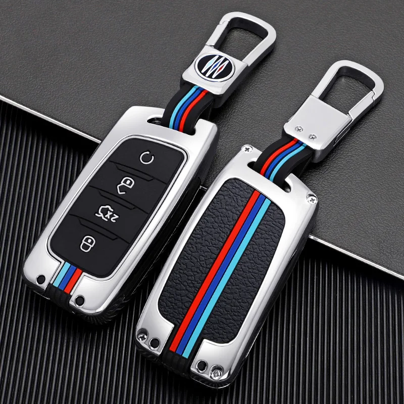 

High Quality Zinc Alloy+silica Gel Full Cover Car Key Case Shell for Changan CS75 PLUS CS85 COUPE CS95 2017 2018 2019Accessories