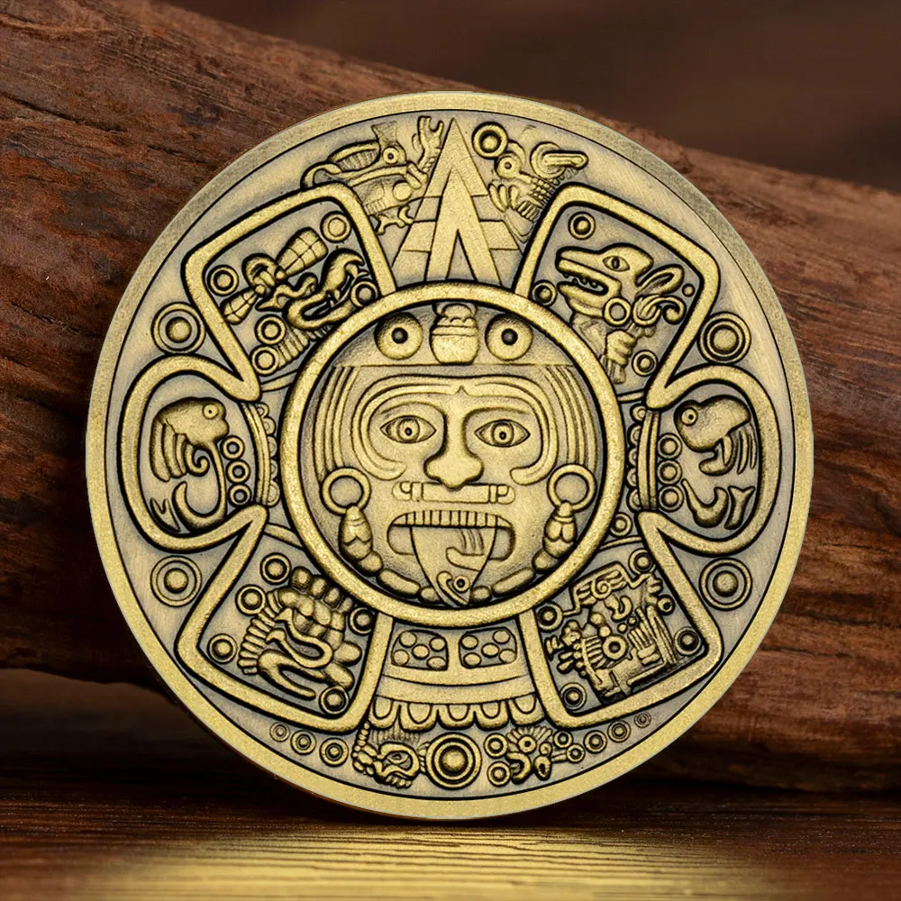 Бронзовая мемориальная монета Майя майя тантра