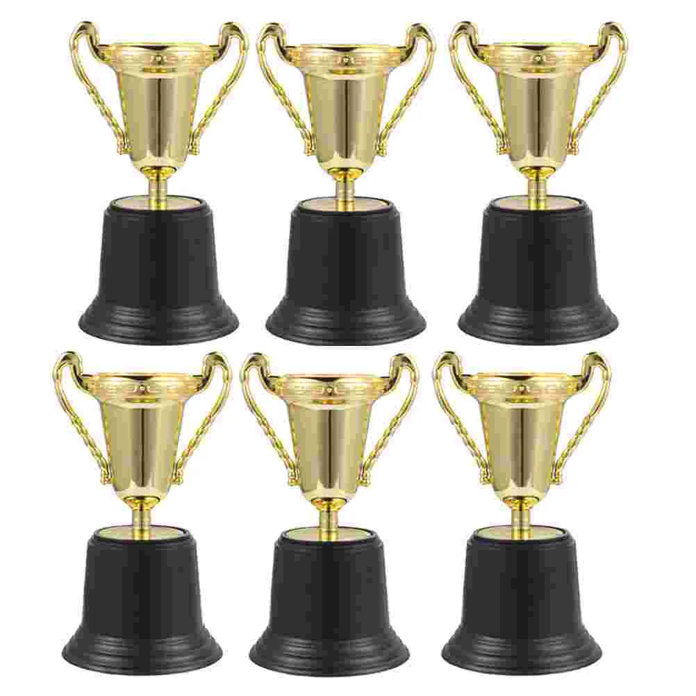 

6pcs Honor Trophy Ceremonies Trophies Soccer Trophy Cup Award Trophy School Trophies Medals Prize