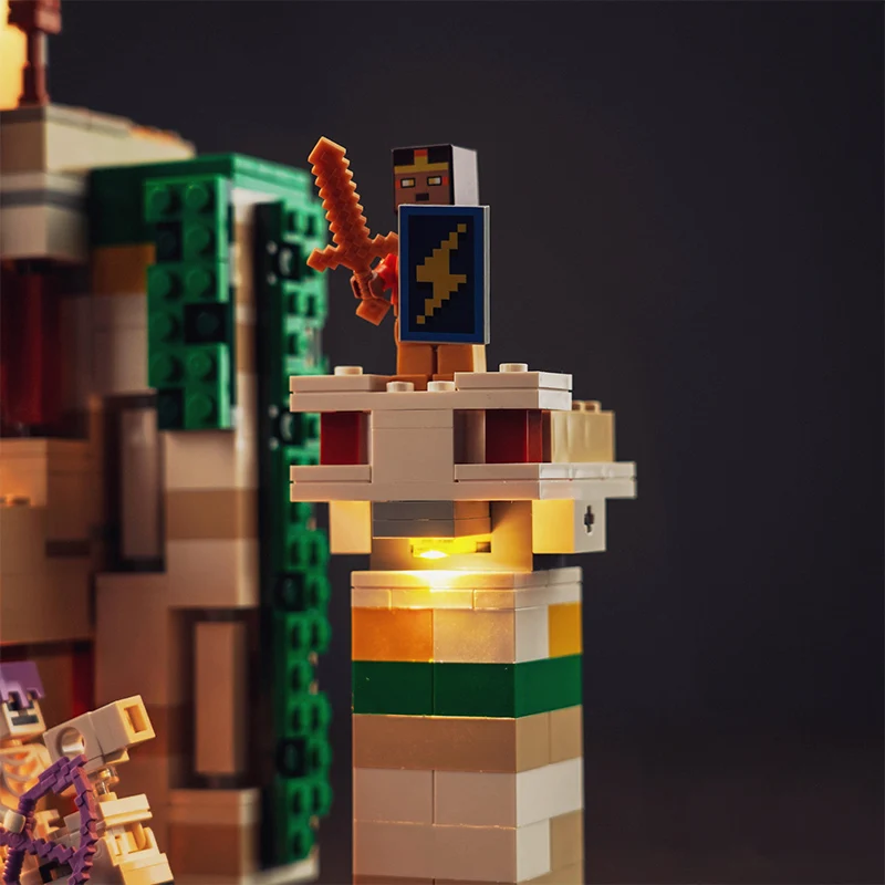 Магнитная деталь 21250 совместима с строительными блоками Железной Крепости Golem