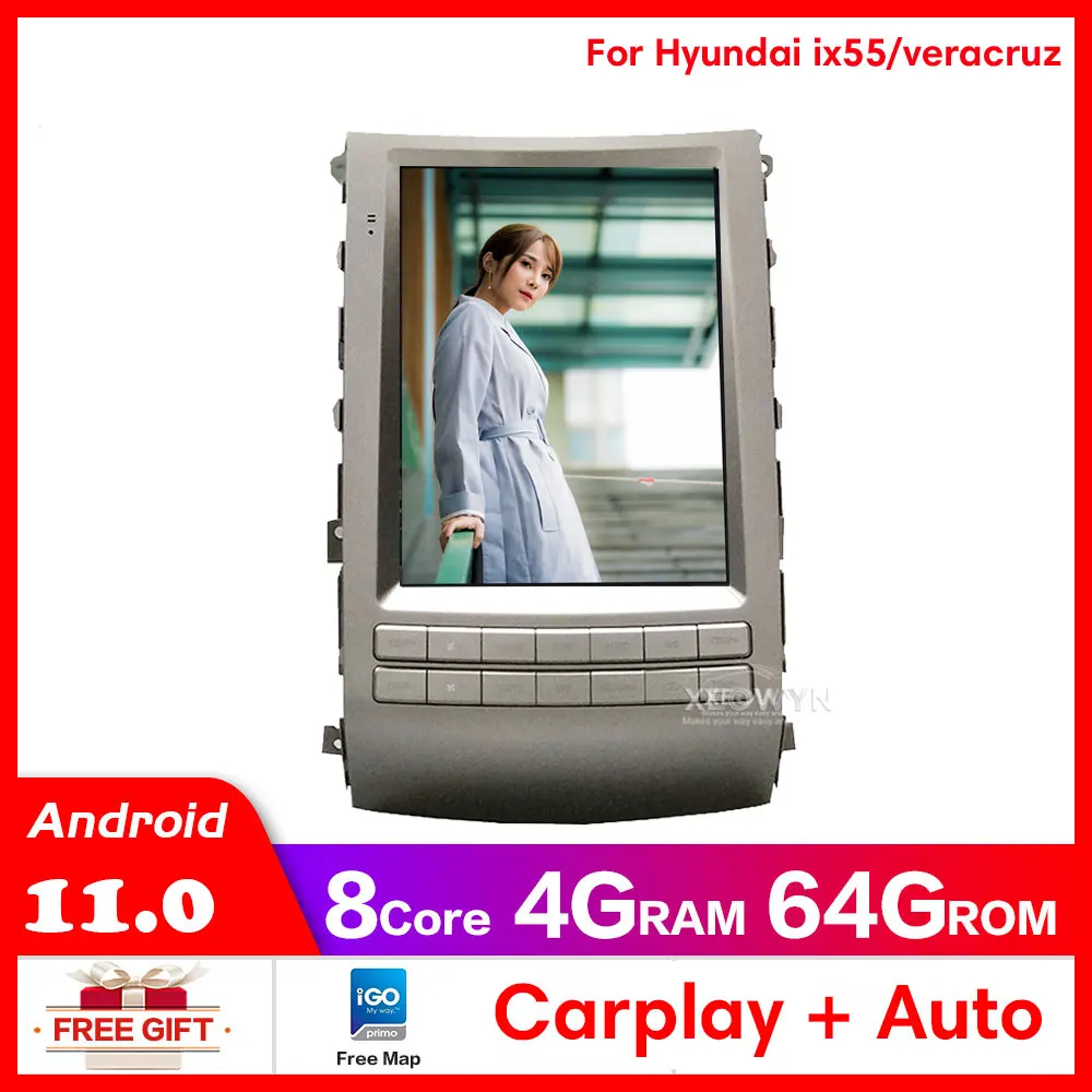 

Автомагнитола Android 10 для HYUNDAI ix55 veracruz android все-в-одном Gps интеллектуальная система мультимедийный плеер apple carplay