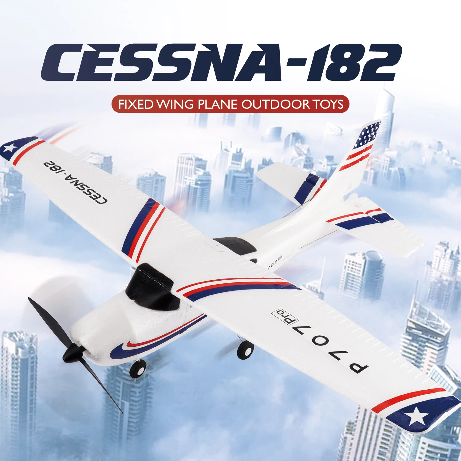 

Wltoys P707 гироскоп 2,4G 3Ch RC самолет с неподвижным крылом уличные игрушки Дрон RTF Cessna 182 самолет более 250 м для взрослых и детей