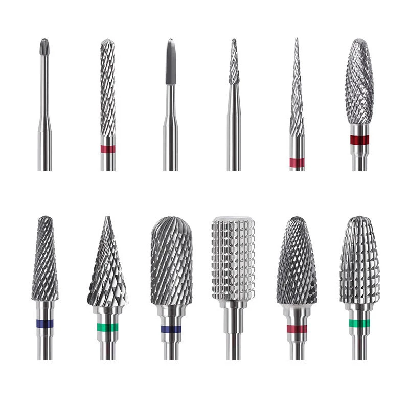 

Carbide Tungsten Nail Bits Milling Cutter Burrs Electric Nail Drill Bit Pedicure Cuticle Clean Tools For Manicure Buffers Drill