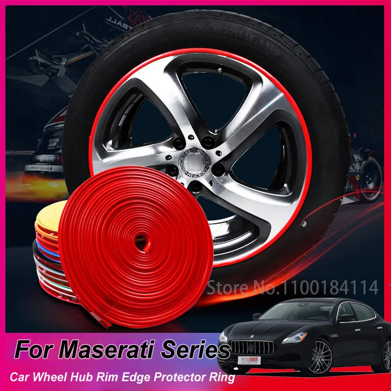 

8M Pro Car Wheel Rim Protector Roll New Styling IPA RimbladesTire Trim Vehicle Decoration Defcals For Maserati