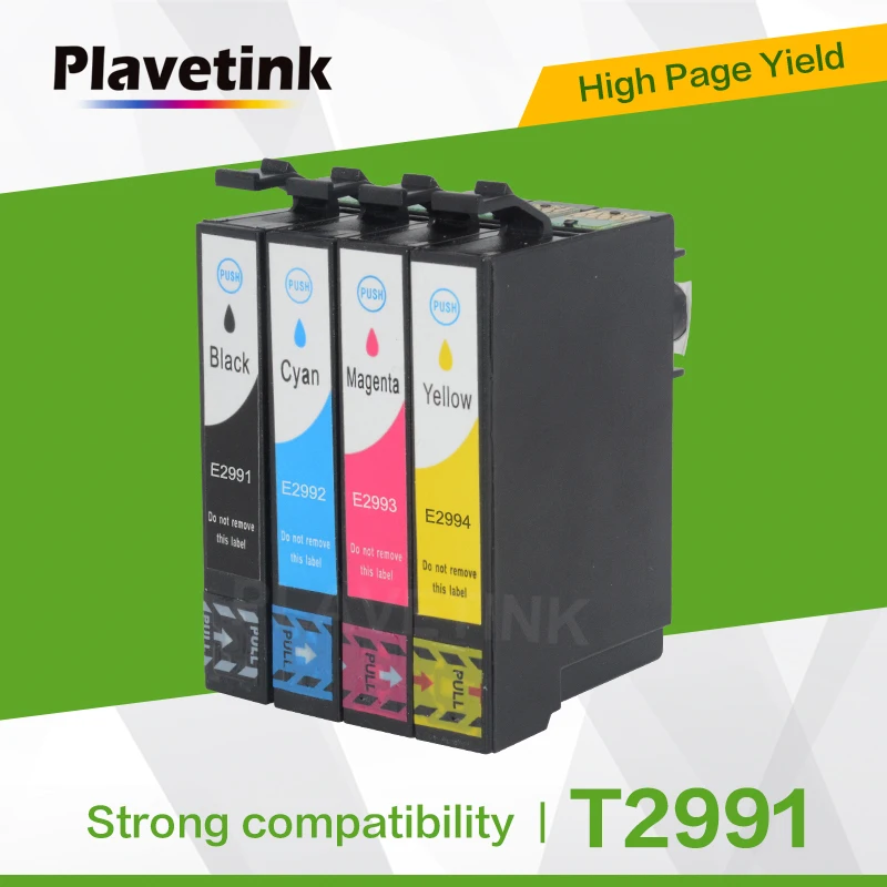 

Plavetink Replacement 5PCS T2991XL T2991 For Epson ink Cartridges 29XL XP235 XP247 XP245 XP332 XP335 XP342 XP345 XP435 XP432