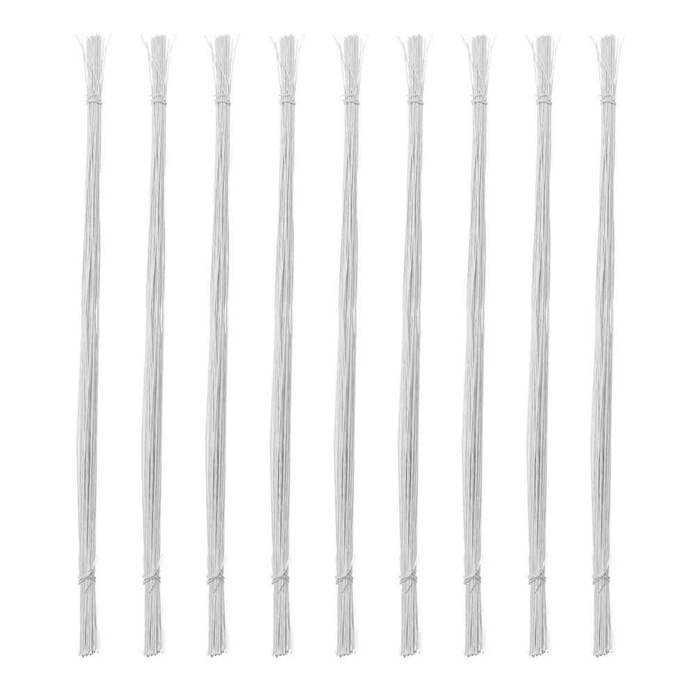 

Wire Wrapped Floral Stems Flower Making Wires Handmade Green Stub Florist Floristry DIY Crafts White Faux Flowers