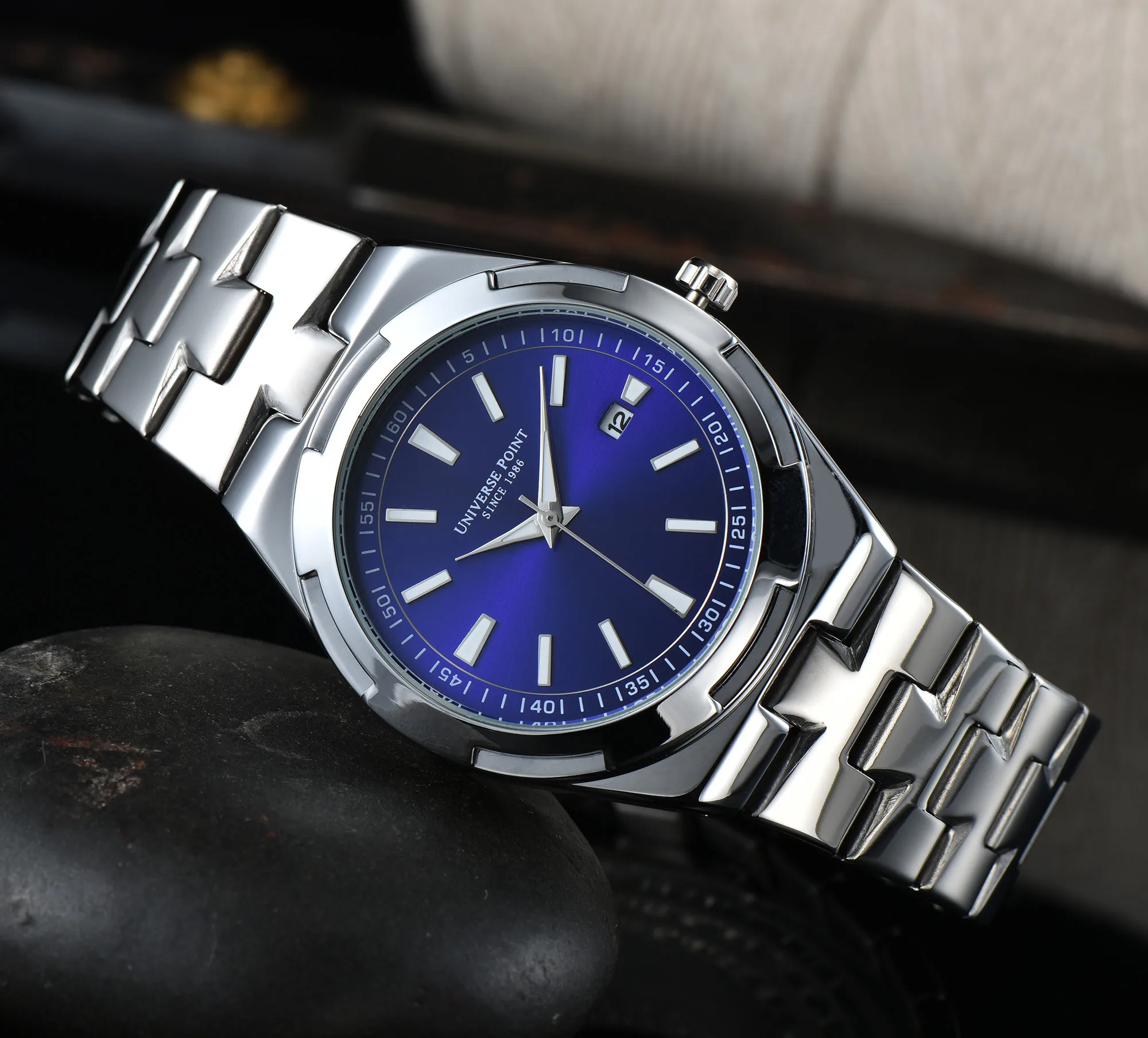 

2022 New Universe Point Men's Business Fashion Casual Waterproof Stainless Steel Luxury Watch for Men Quartz Wristwatch reloj