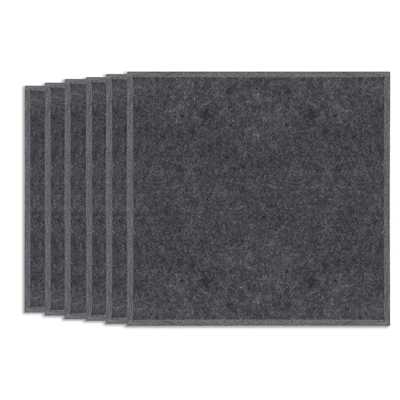 

6 Pcs Acoustic Absorption Panels, Beveled Ceramic Tiles For Sound Insulation, Suitable For Houses, Etc