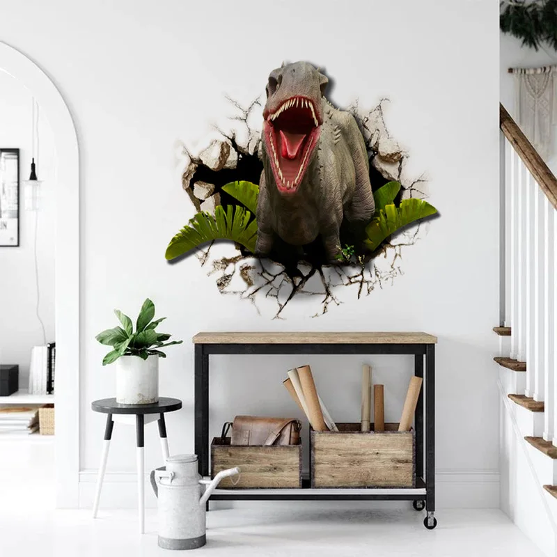 1 Набор/2 шт. наклейки на стену яркий Тираннозавр Рекс гостиной самоклеящиеся