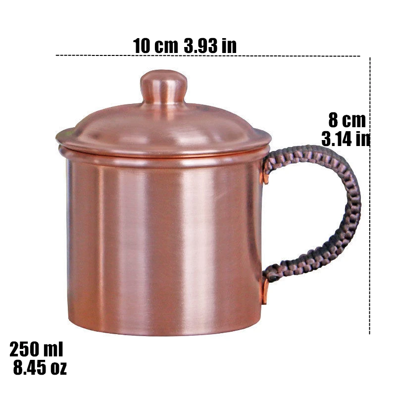 Ручная медная кружка 250 мл