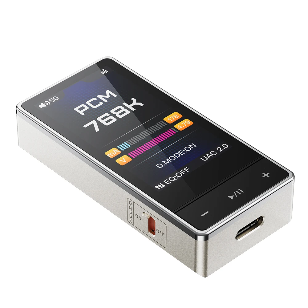 Портативный усилитель для наушников FiiO QX13, 8-канальный ЦАП, декодер ES9027SPRO, экран 1,99 дюйма, поддержка 768 кГц32 бит, DSD512, MQA, HIFI-усилитель (art.: 3920dc5804ba9) - 3920dc5804ba9