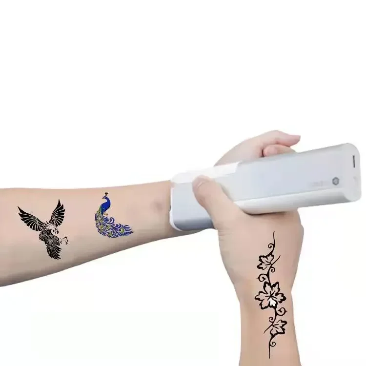 Фото Новый дизайн EVEBOT Printpen Портативный принтер Ручка для печати с чернильным картриджем Ручная струйная ручка для татуировки Печать №2