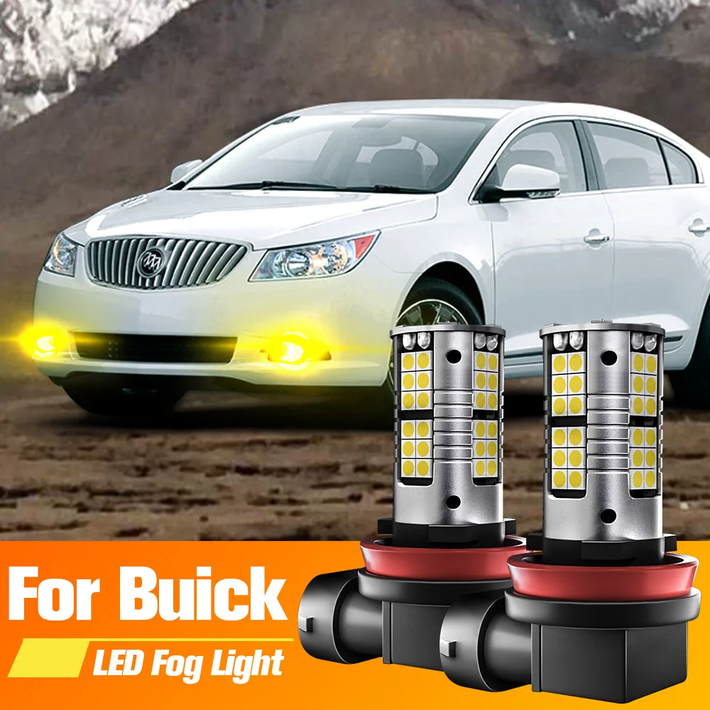 

2pcs LED Fog Light Blub H8 H11 Lamp Canbus No Error For Buick Allure LaCrosse Lucerne Enclave Verano Cascada Encore Envision