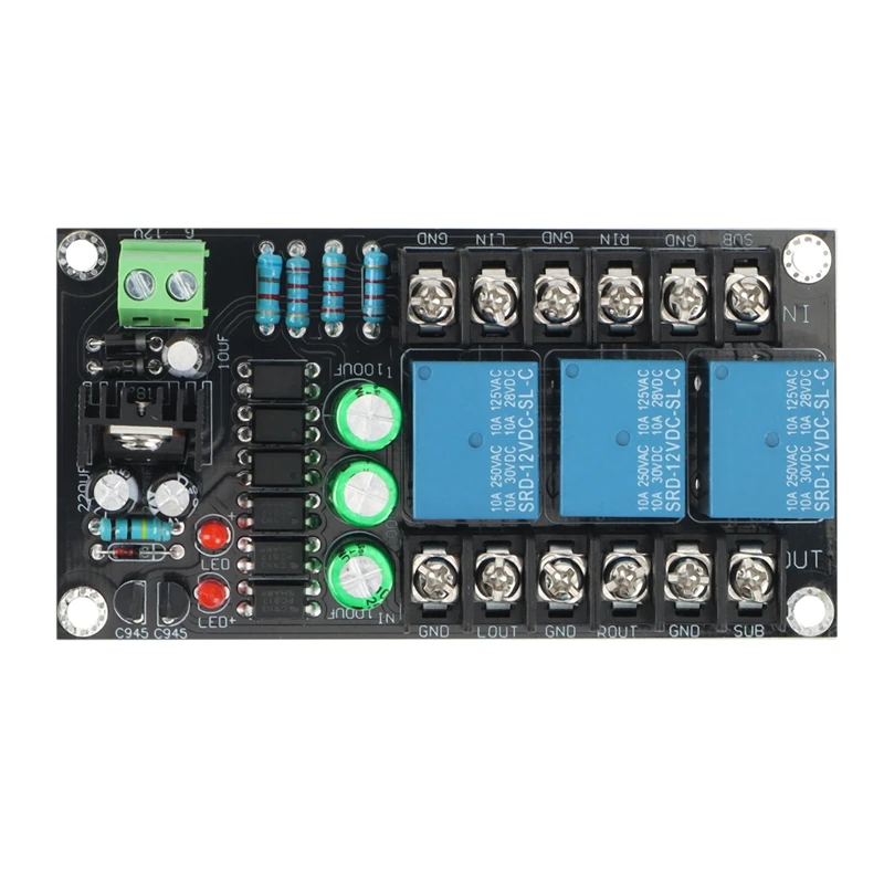 

HOT-300W Digital Amplifier Speaker Protection Board 2.1 Channel Relay Speaker Protection Module Boot Delay