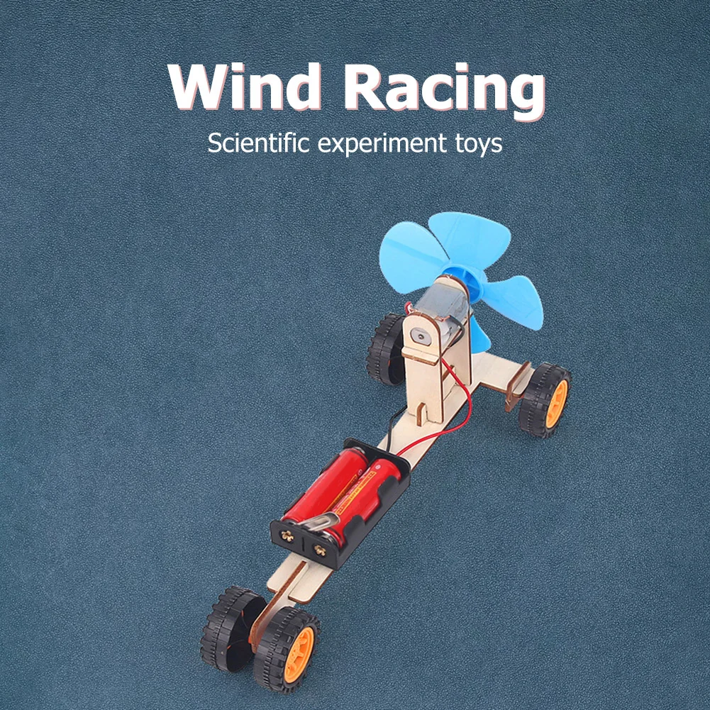 DIY электрическая ветряная мельница модель автомобиля Обучающие игрушки ручной
