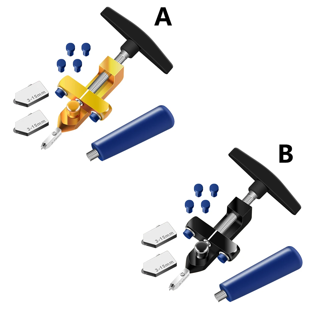 

Glass Opener Aluminum Alloy Glide Tile Tool 3-15mm 2-in-1 Portable Ceramic Accessory Gold