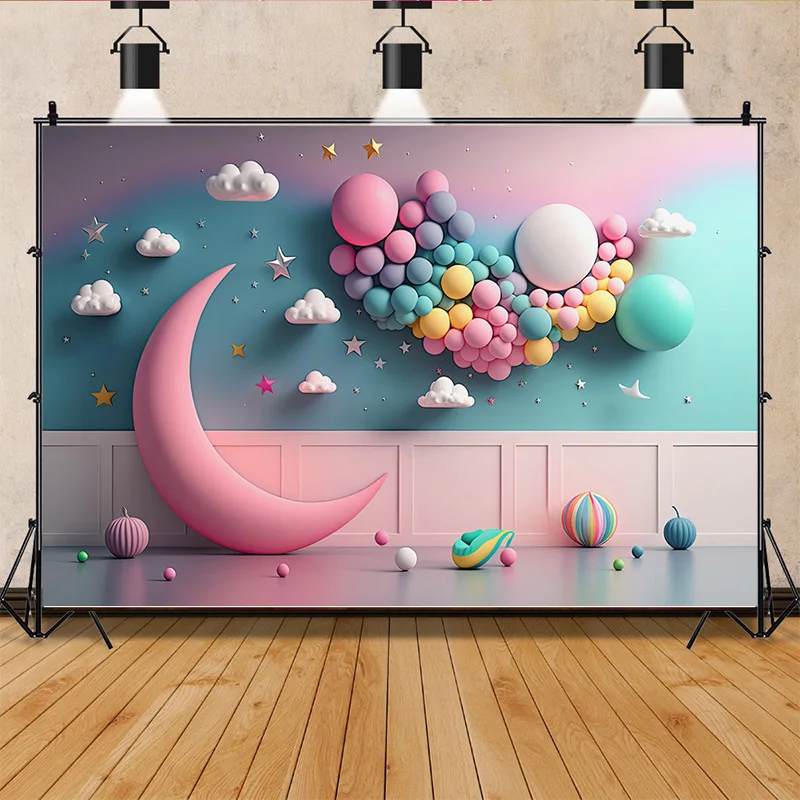 Фон для фотосъемки новорожденных с днем рождения