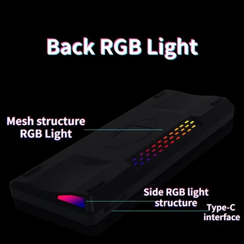 A3PD 68-ключ для сварки сварки Gaming Mechanical Keyboard Programmable Space Space