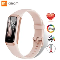xiaomi smart bracelet for women 1 1 color amoled screen heart rate fitness tracker blood pressure waterproof sport smartband