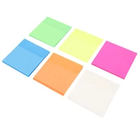 6 pcs notes school bright color message reminder transparent office self stick pads self adhesive note for message reminder