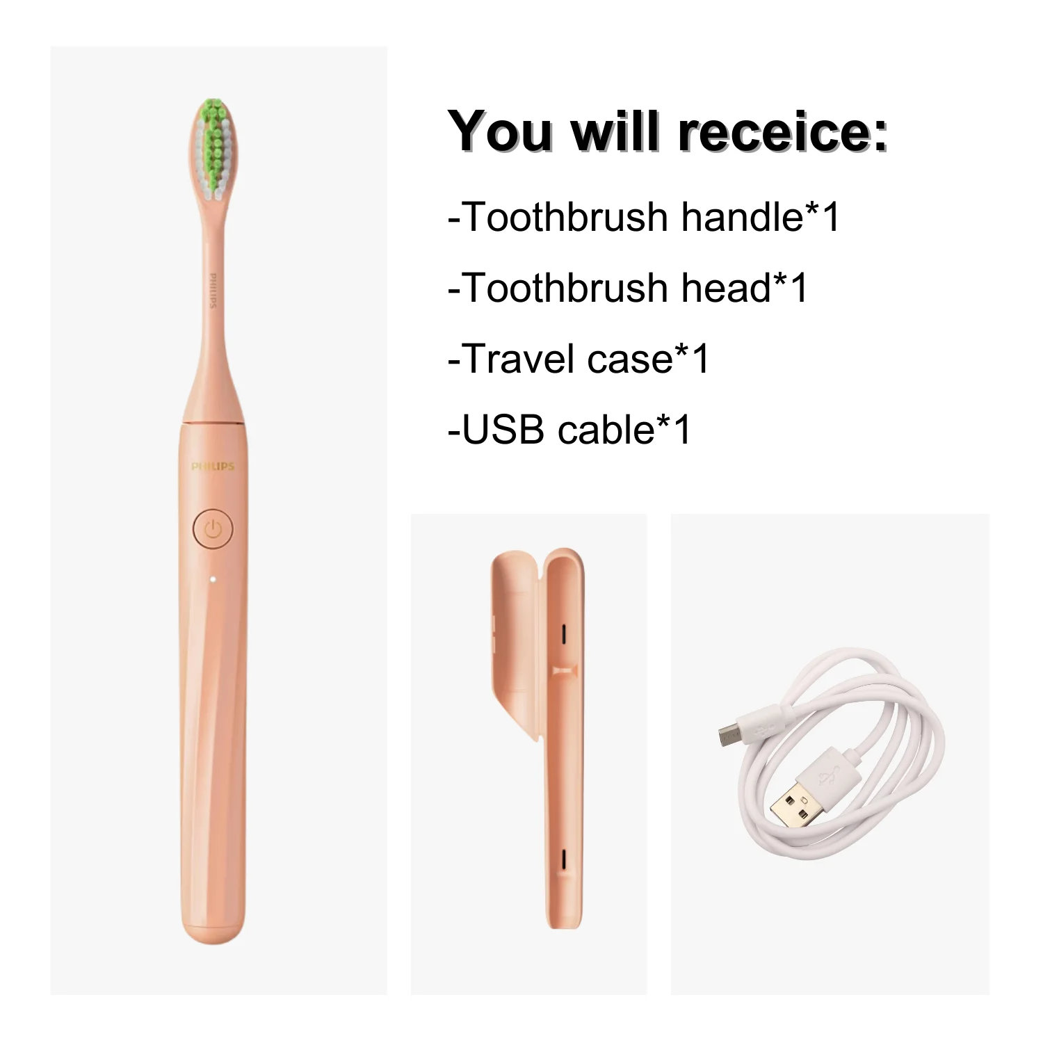 Зубная щетка Philips One by Sonicare Power HY1200 очищает лучше для включения в нескольких цветах