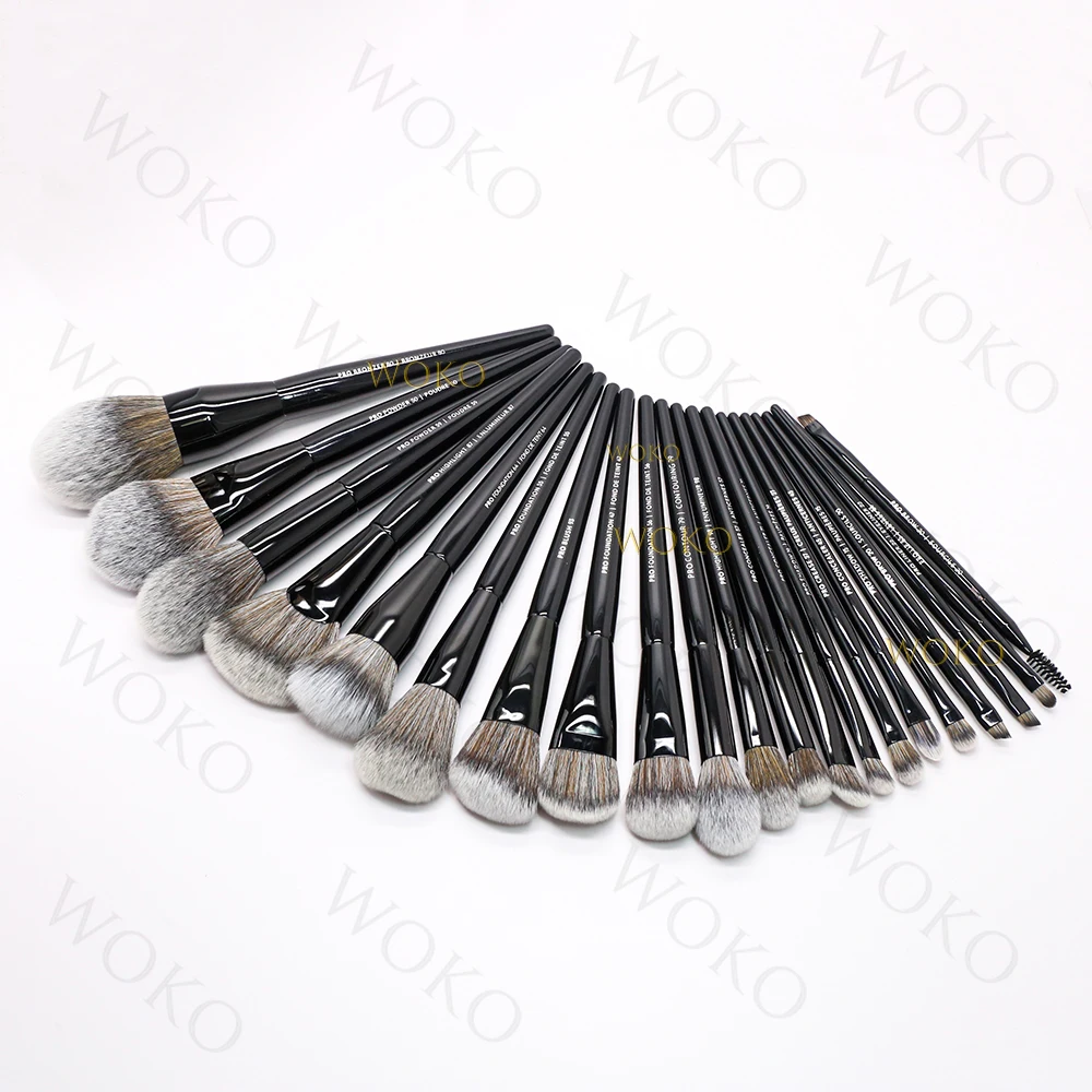 

1Pcs Black Powder Foundation Blush Contour Highlighter Sculpting Makeup Brushes Eyeshadow Crease Eyeliner Brow Make Up Tool