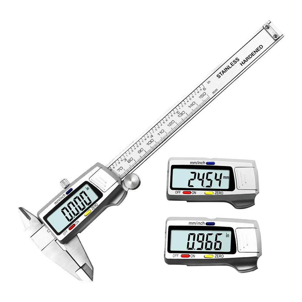 

Electronic Vernier Caliper Digital Display 0-150mm Measuring Gauge Ruler Portable Diameter Thickness Measurement
