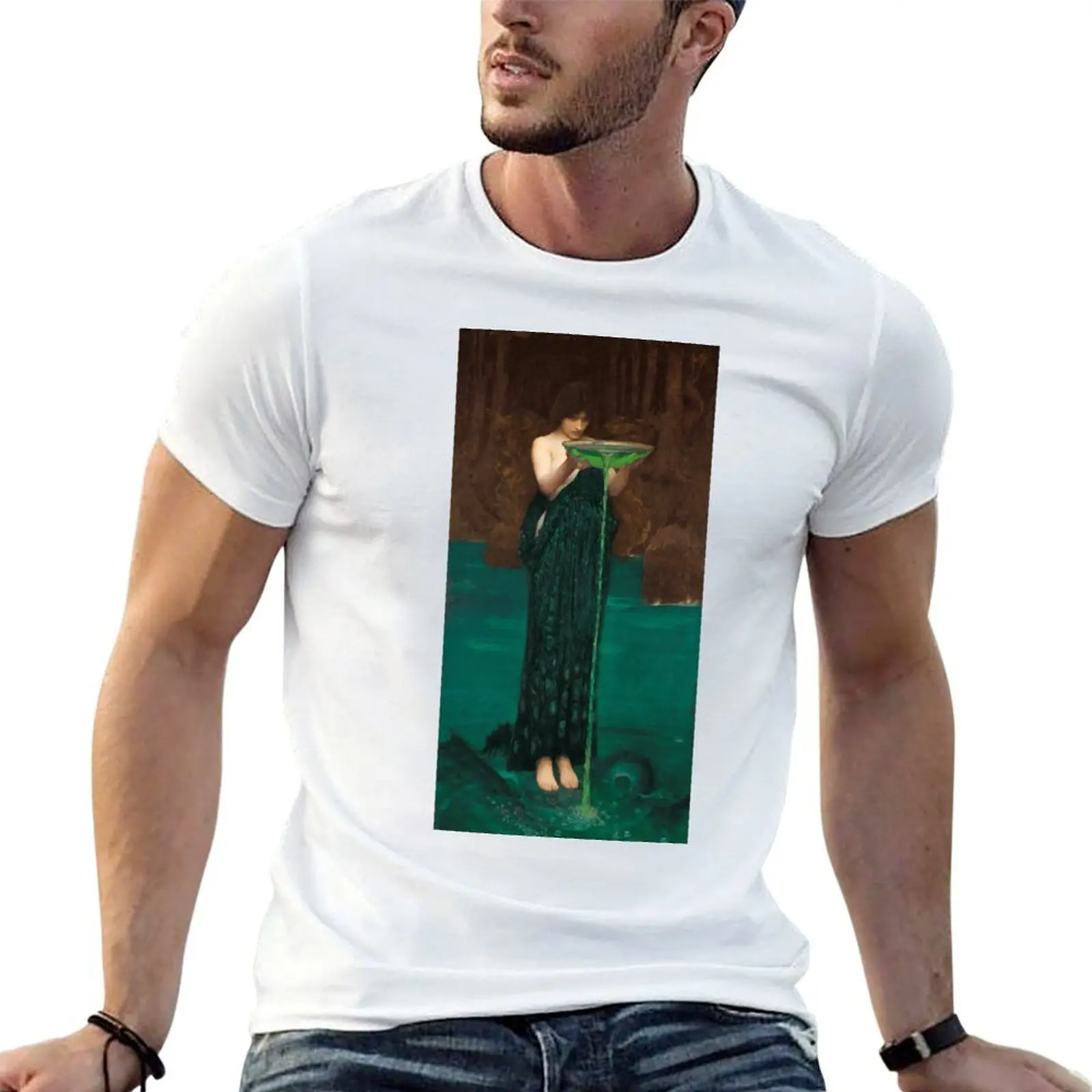 Фото Футболка High Elasticity Sports T-Shirt с изображением Цирцеи Инвидиссы от Джона Уильяма Уотерхауса, 1892 год №1