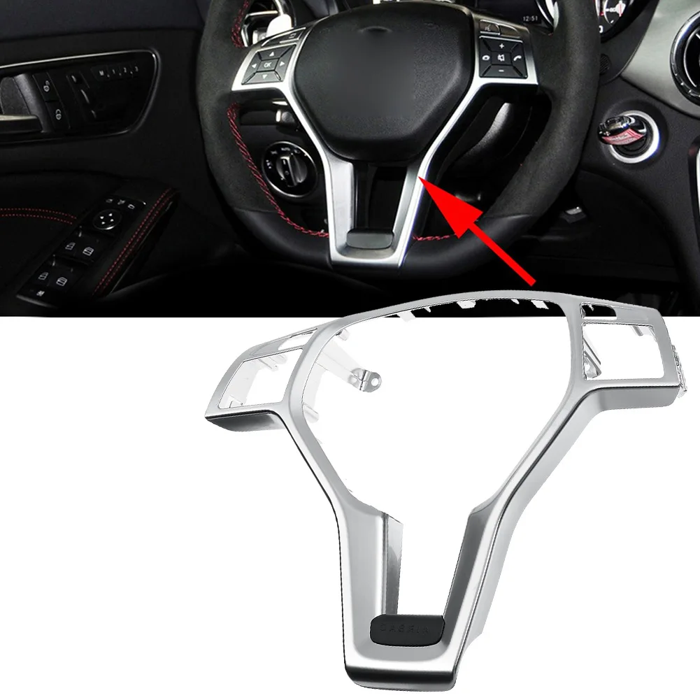 

1x Steering Wheel Direct Installation For Benz For Mercedes Silver W204 W212 C E CLA 2012-14 Correct Connector
