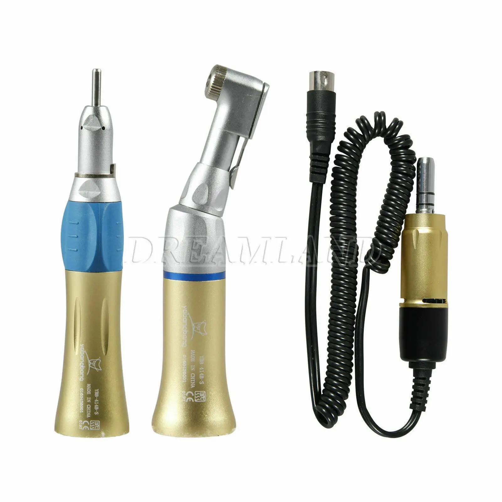 Стоматологический Электрический микромотор + прямой наконечник под углом