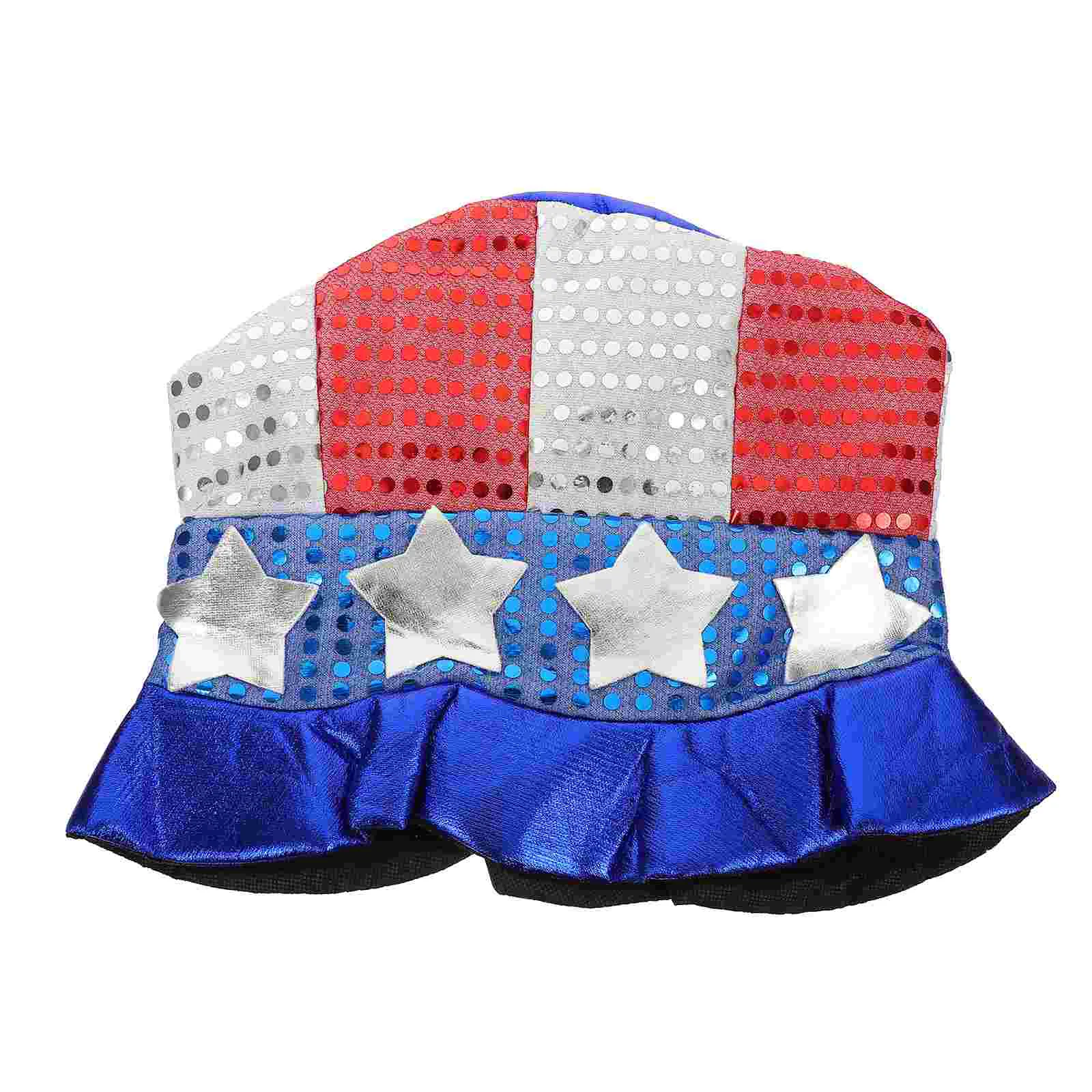 

American Flag Costume Independence Day Cap Blue Bow Ties Men Uncle Sam Hat