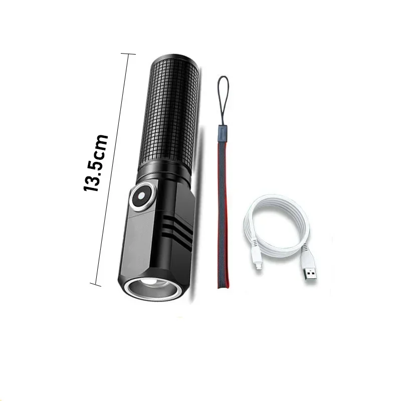 

Мини портативный LED фонарик XHP50 3 режима USB зарядка