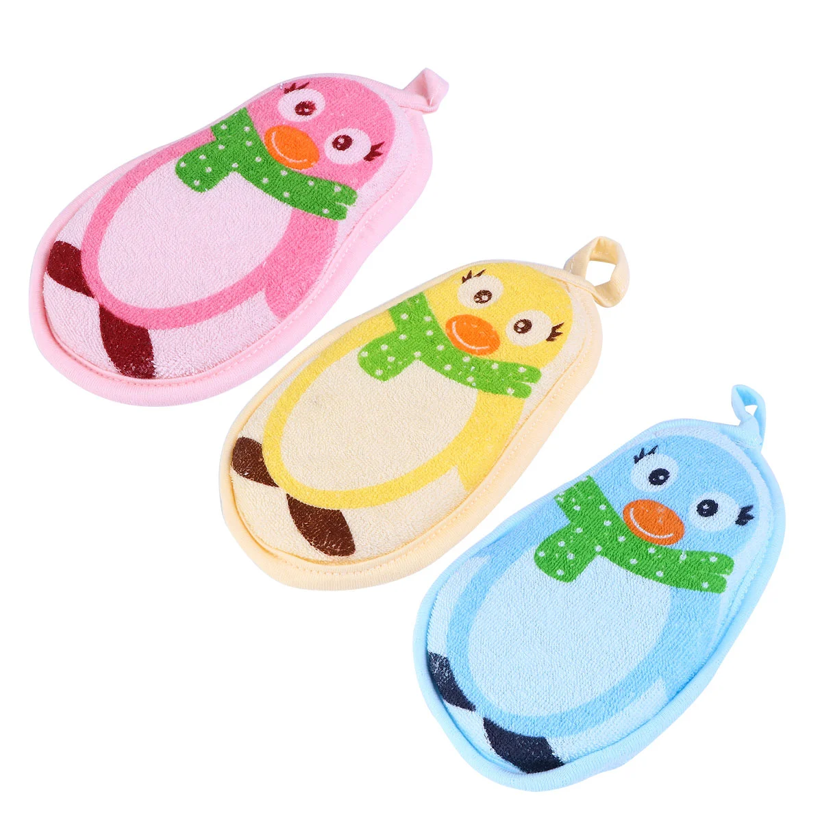 

3pcs Baby Bath Sponges Kids Bathing Balls Shower Rub Bathroom Supply