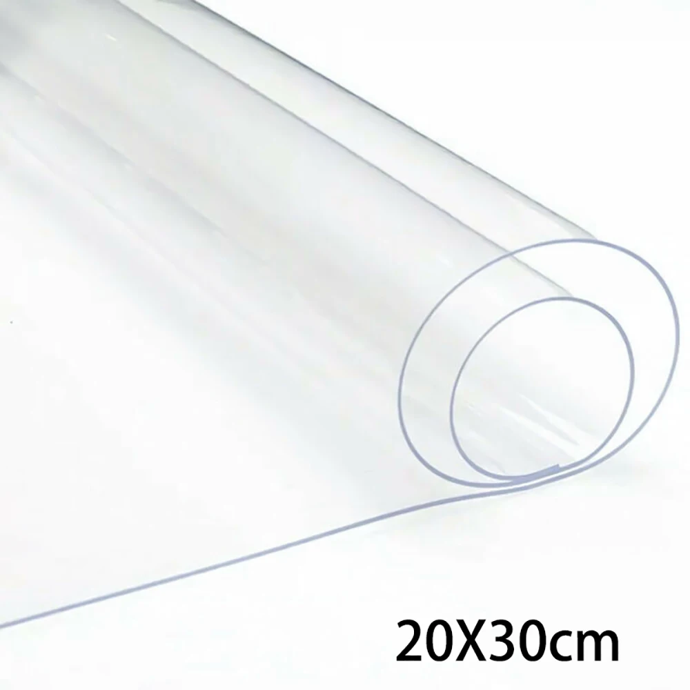 

30*20cm Transparent PVC Fabric Soft Glass Cloth DIY Crystal Clear PVC Film Fabric Waterproof Flexible Umbrella Bag Protective