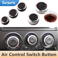 aluminum alloy car air conditioning knob ac knob heat control switch button for vw polo 2004 2013 mk4 mk5 9n 9n3 6r accessories