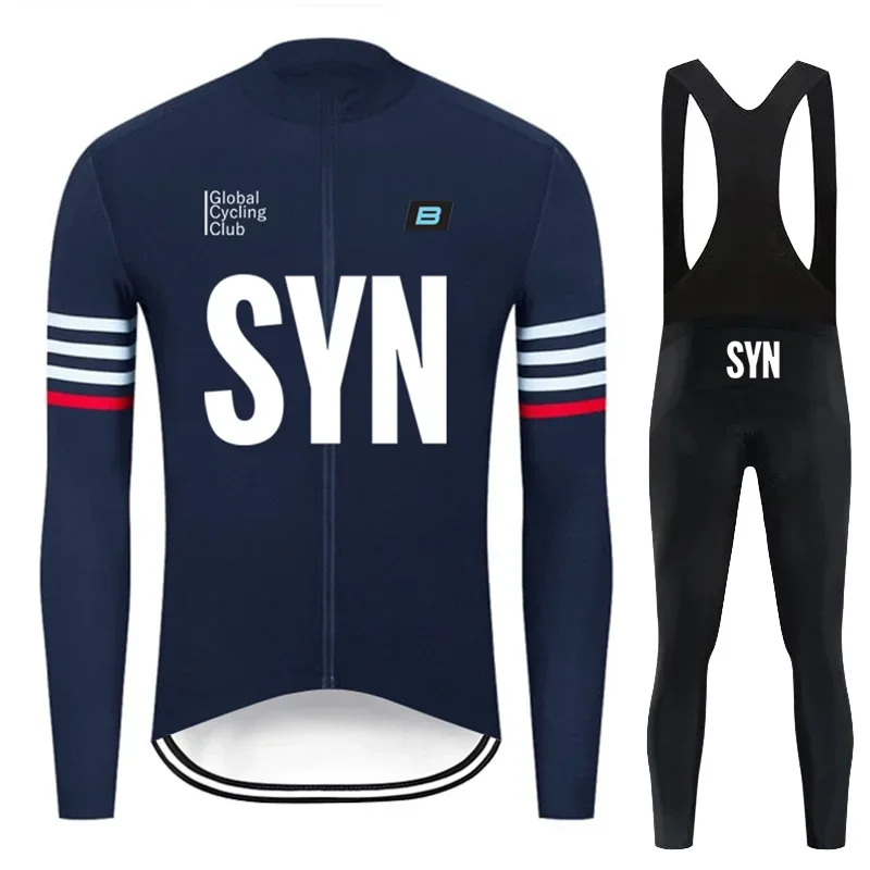 Осенний комплект трикотажа для велоспорта SYN Team велосипедная MTB Maillot Ropa Ciclismo