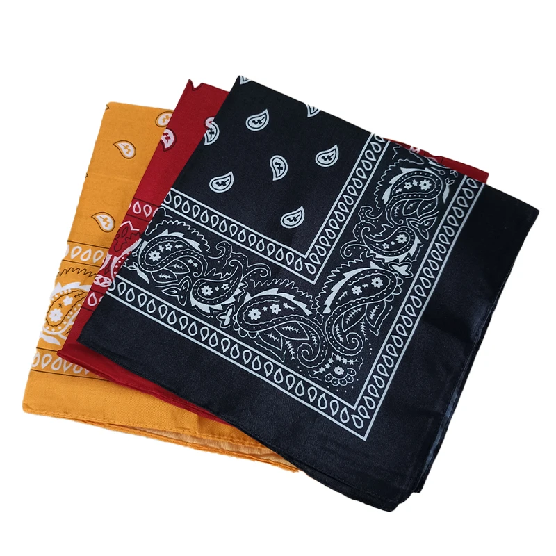 

Unisex Bandana Print kerchief Hip Hop Hair Band Outdoor Neck Scarf Sports Headwear Wrist Wraps Head Square Scarves Handkerchief