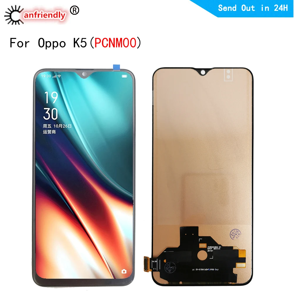 

AMOLED LCD For OPPO K5 (2019) PCNM00 LCD Display Touch Panel Screen Digiziter With Frame Assembly For OPPO K5