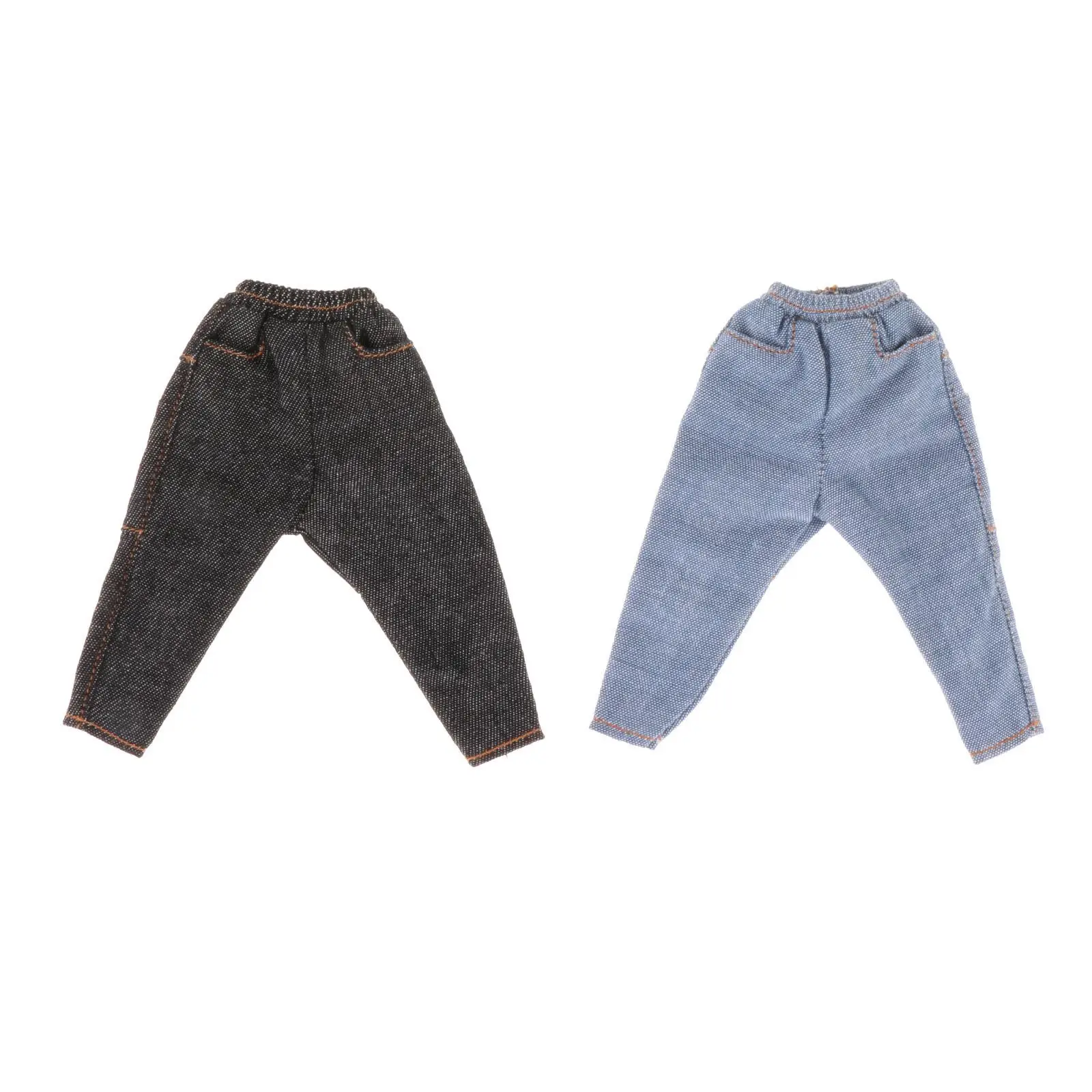 

1/6 Male Denim Pants Handmade Doll Clothes Miniature Clothing Accs for 12" Male Soldiers Figures Doll Model Dress up