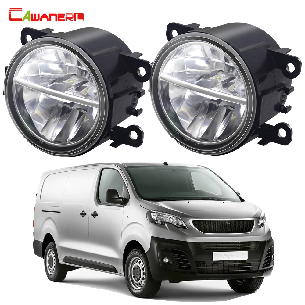 2 Pieces 30W H11 LED Fog Light Assembly Car Passenger + Driver Fog Driving Lamp DRL For Peugeot Expert Traveller 2016-2022